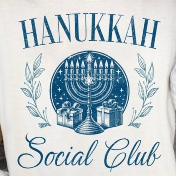 Hanukkah Social Club Shirt, Jewish Christmas Tee, Happy Hanukkah Shirt - Picture 3 of 3
